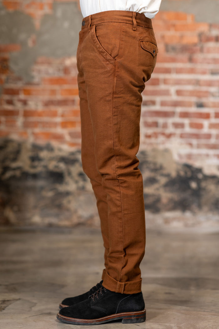 Freenote Cloth Workers Chino Slim Fit - 14oz Slub Rust