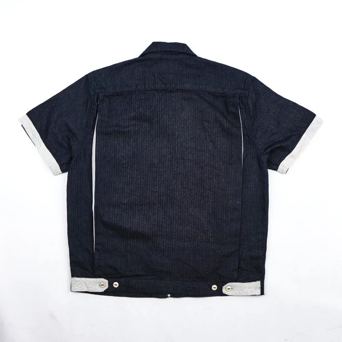 Freenote Cloth Yorba - Navy Herringbone