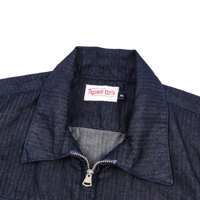 Freenote Cloth Yorba - Navy Herringbone