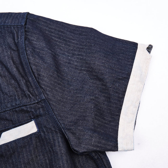 Freenote Cloth Yorba - Navy Herringbone
