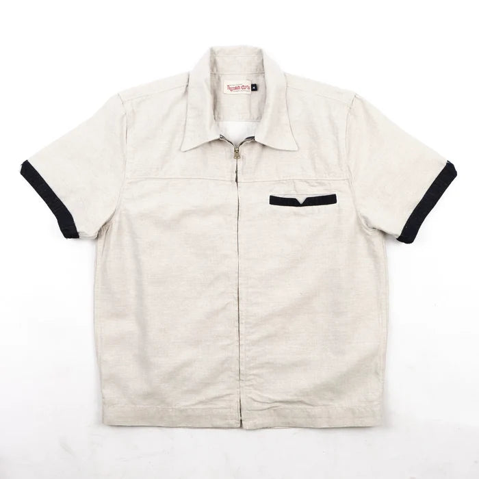 Freenote Cloth Yorba - White Herringbone