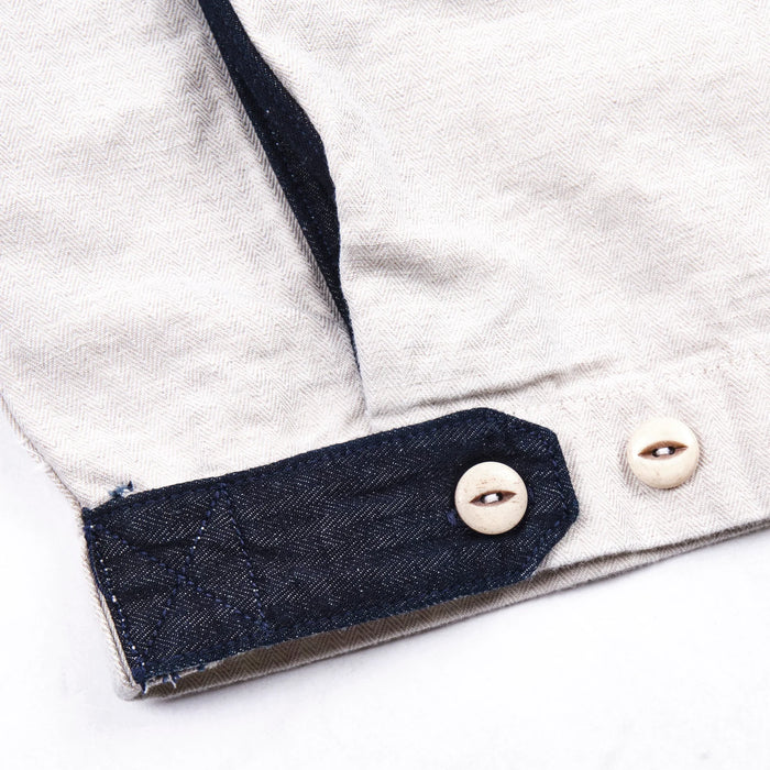 Freenote Cloth Yorba - White Herringbone
