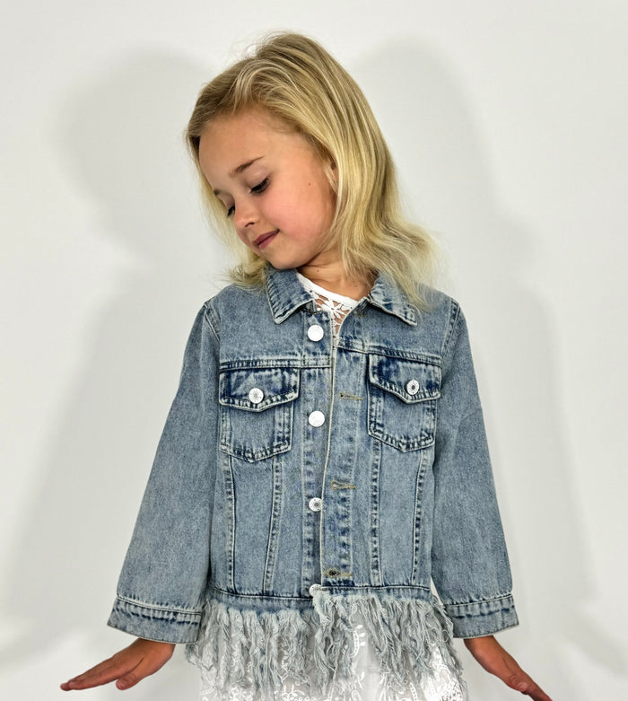 Fringe Jean Denim Jacket