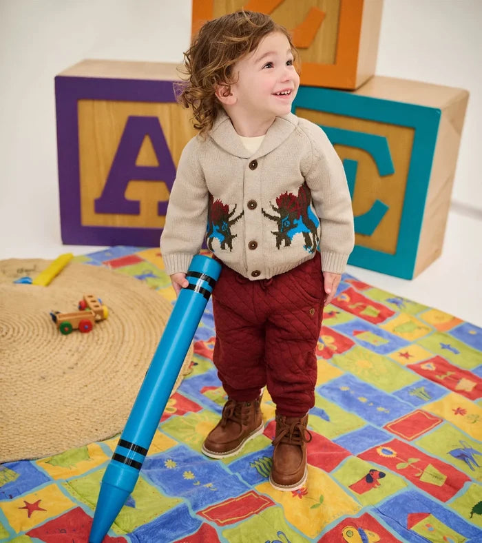 Hatley Baby & Toddler Boys Dino Roar Shawl Collar Cardigan