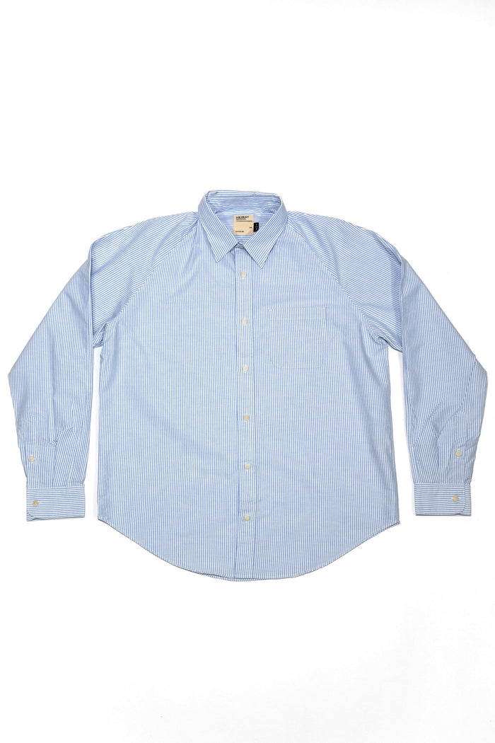 Heimat Textil Artist Shirt - Trail Blue / Seashell Bengal Stripe