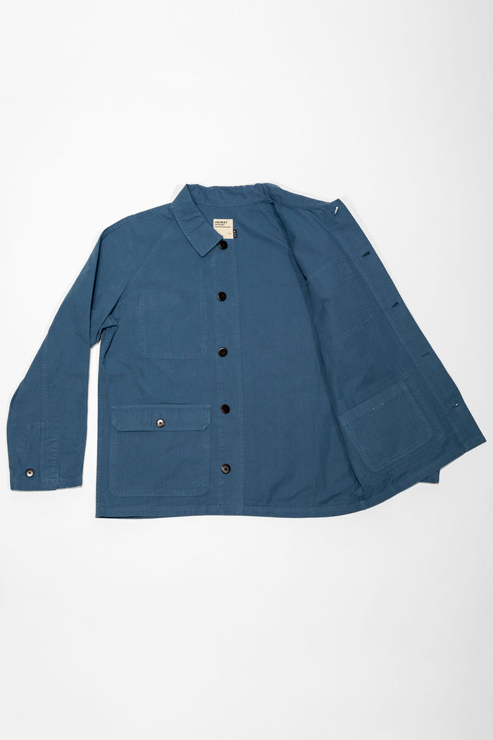 Heimat Textil Journey Coat - Trail Blue Rip Stop