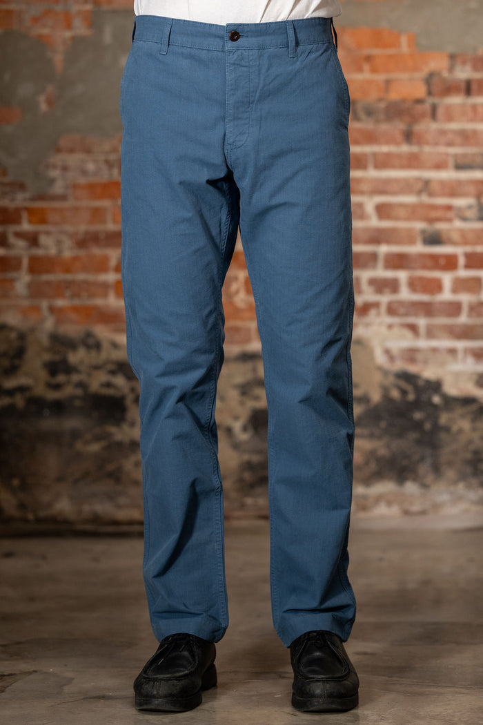 Heimat Textil Journey Pant - Trail Blue Rip Stop Cotton