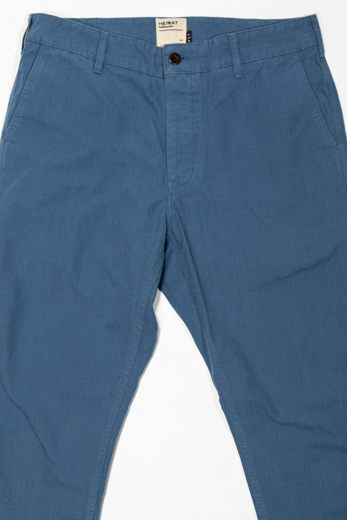 Heimat Textil Journey Pant - Trail Blue Rip Stop Cotton