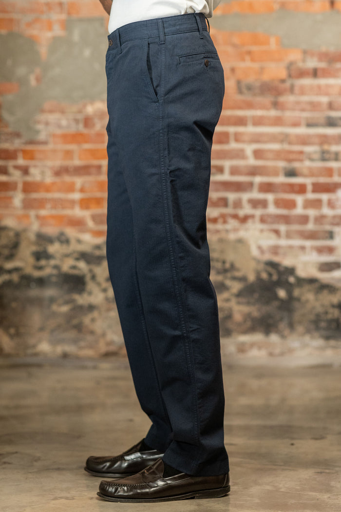 Heimat Textil Journey Pant Jet Pocket - Herringbone Ink