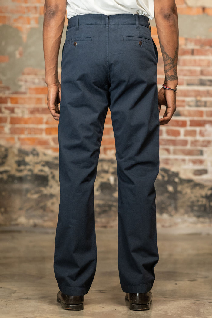 Heimat Textil Journey Pant Jet Pocket - Herringbone Ink
