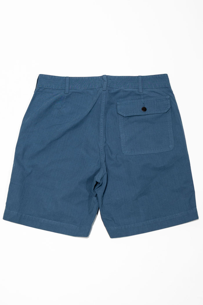 Heimat Textil Journey Short - Trail Blue Rip Stop Cotton