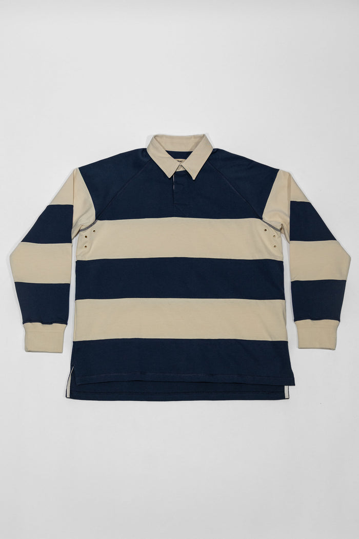 Heimat Textil Raglan Rugby - Ink / Seashell