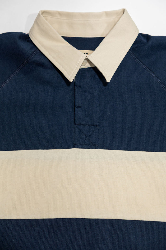 Heimat Textil Raglan Rugby - Ink / Seashell