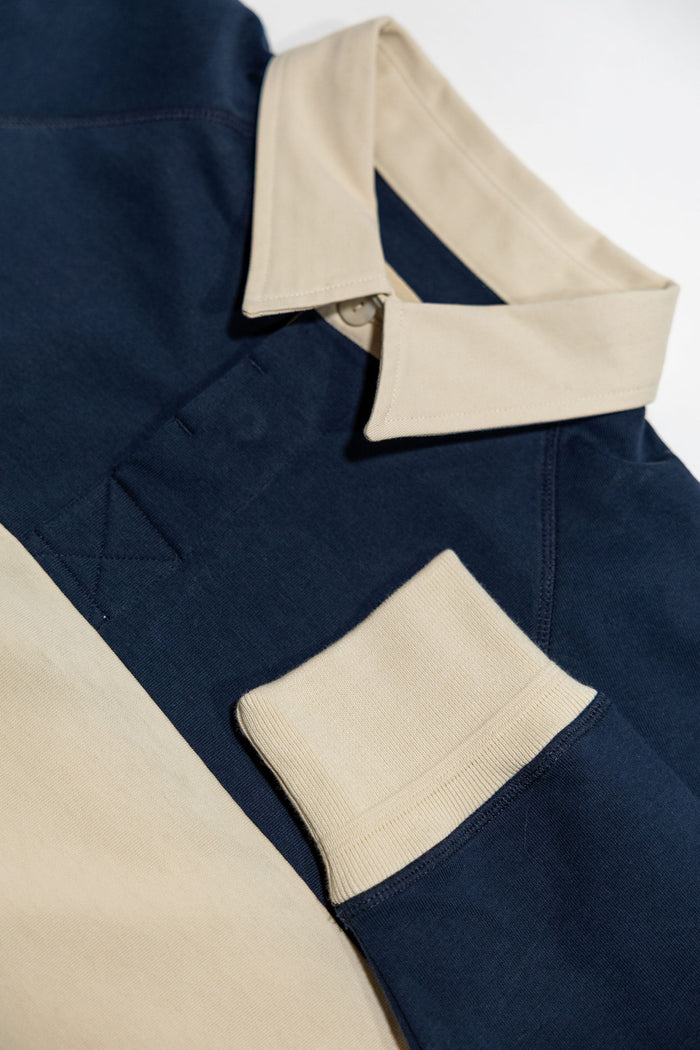 Heimat Textil Raglan Rugby - Ink / Seashell
