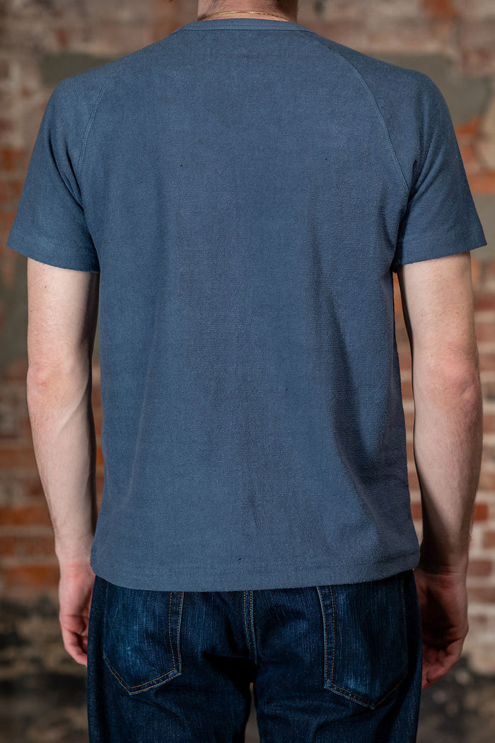 Heimat Textil Raglan Terry Tee - Trail Blue