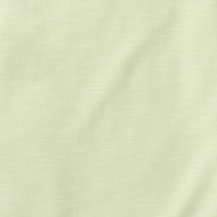 Sea green lyocell fabric swatch for baby sleeper knit texture close-up