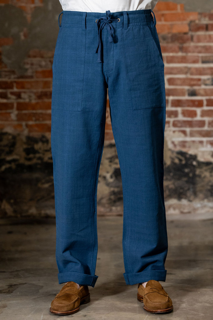 Indi + Ash Obelisk Pant - Powerloom Canvas Warm Indigo