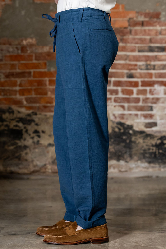 Indi + Ash Obelisk Pant - Powerloom Canvas Warm Indigo