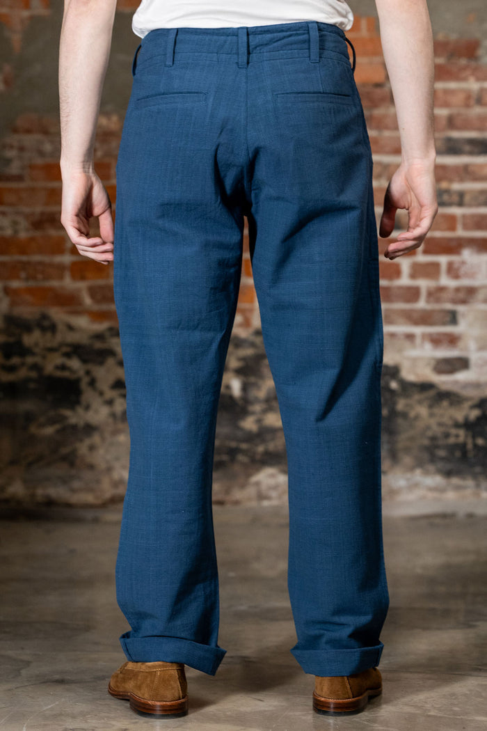 Indi + Ash Obelisk Pant - Powerloom Canvas Warm Indigo