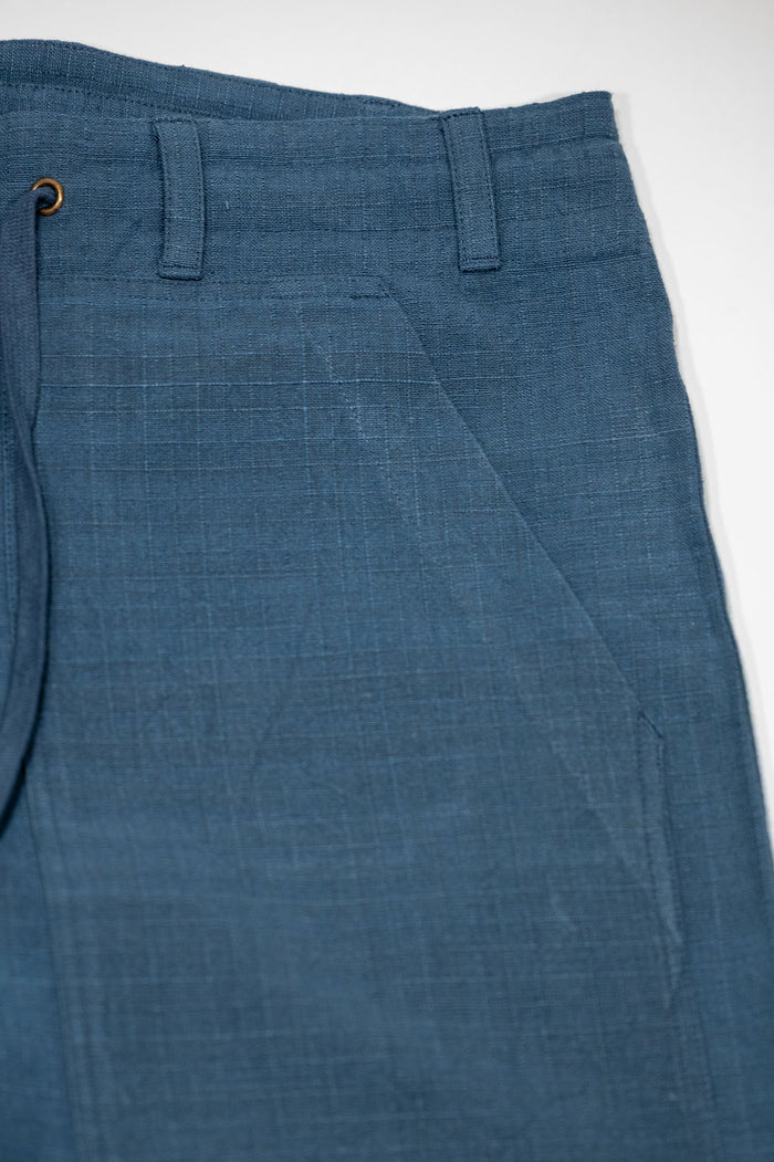 Indi + Ash Raka Pant - Power Loom Ripstop Midnight Teal