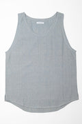 Indi + Ash Ripley Tank Handwoven Kala Cotton -Indigo/Natural