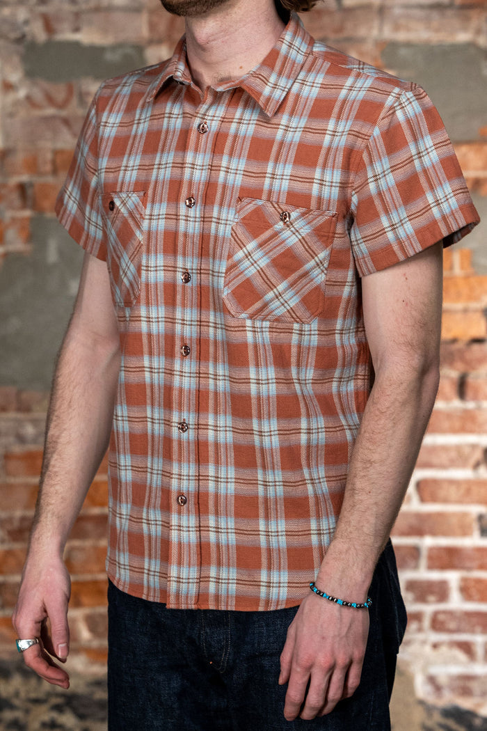 Indigofera Bruce Flannel - Red/Blue Check