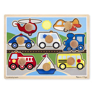 Jumbo Knob Vehicle Puzzle - Melissa and Doug - eBeanstalk