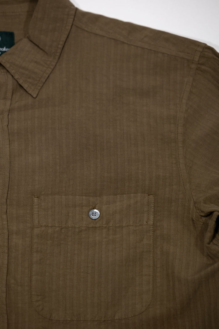 Knickerbocker Jones Cotton & Linen Shirt - Olive