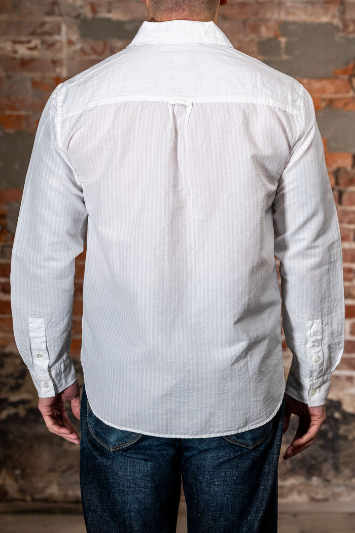 Knickerbocker Jones Cotton & Linen Shirt - White
