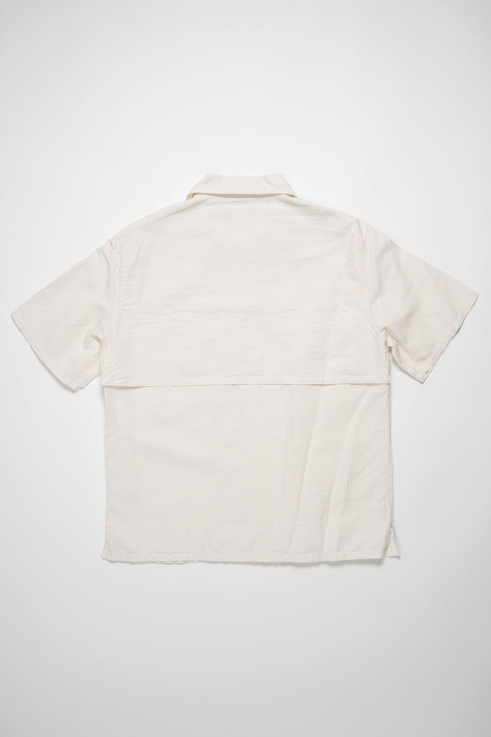 Knickerbocker Mar Cotton & Linen Shirt - Bone