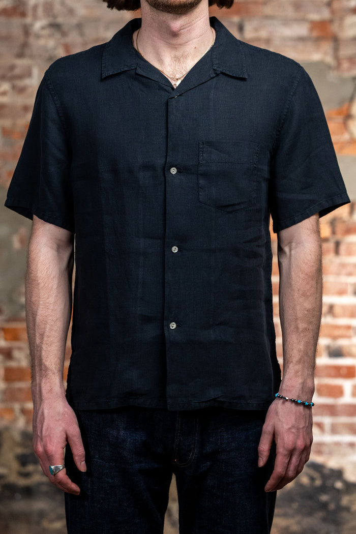 Knickerbocker Marina Linen Shirt - Black