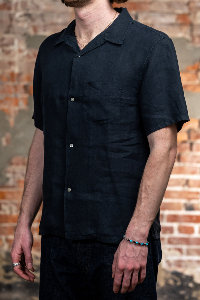 Knickerbocker Marina Linen Shirt - Black