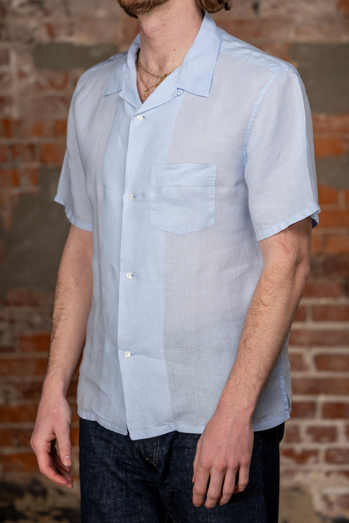 Knickerbocker Marina Linen Shirt - Sky