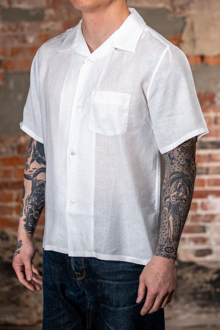 Knickerbocker Marina Linen Shirt - White
