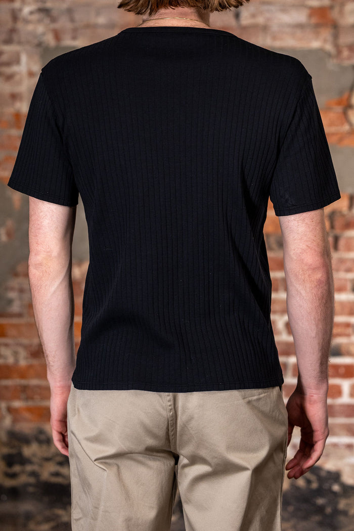 Knickerbocker Rib Pocket T-shirt - Black