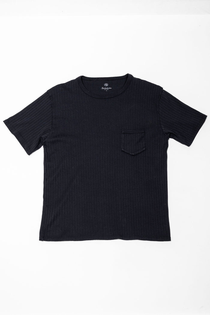 Knickerbocker Rib Pocket T-shirt - Black