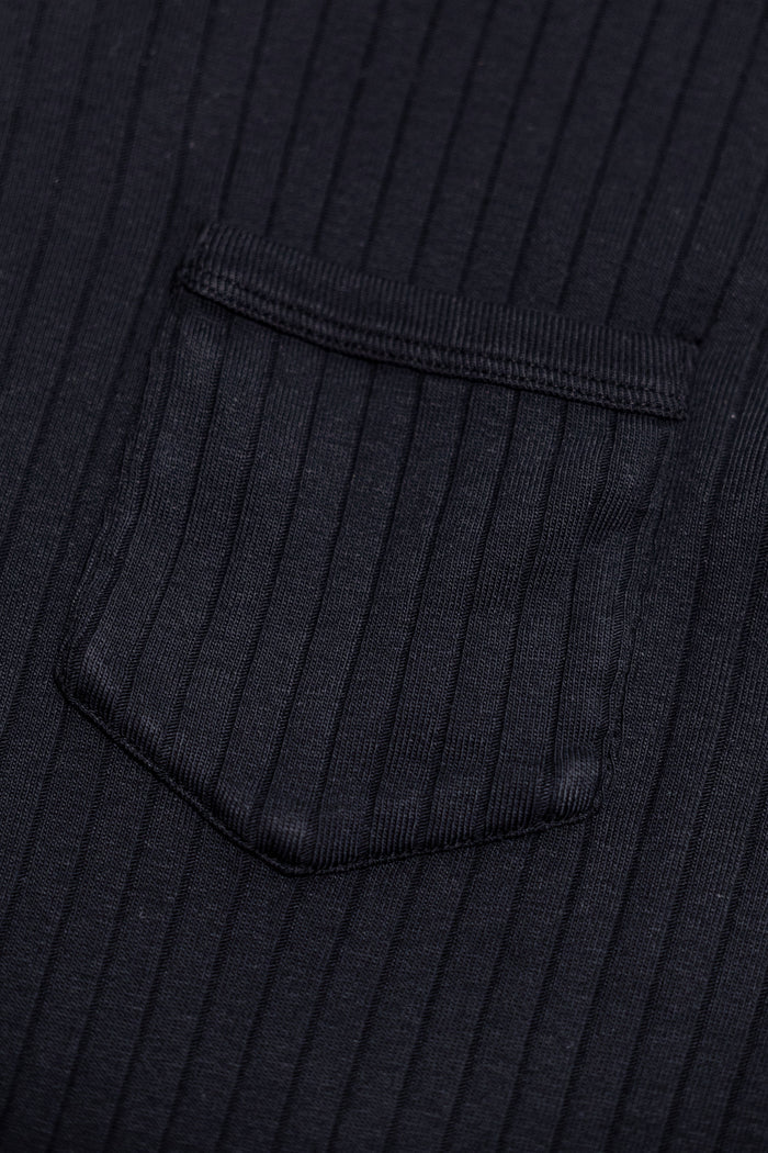 Knickerbocker Rib Pocket T-shirt - Black