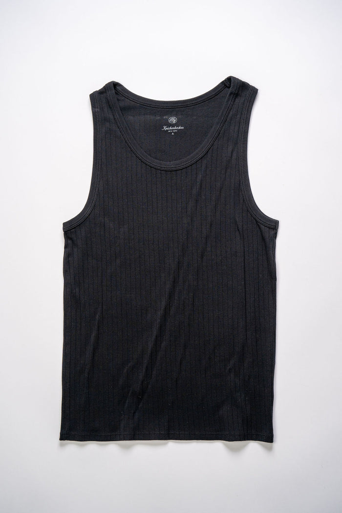 Knickerbocker Rib Tank - Black