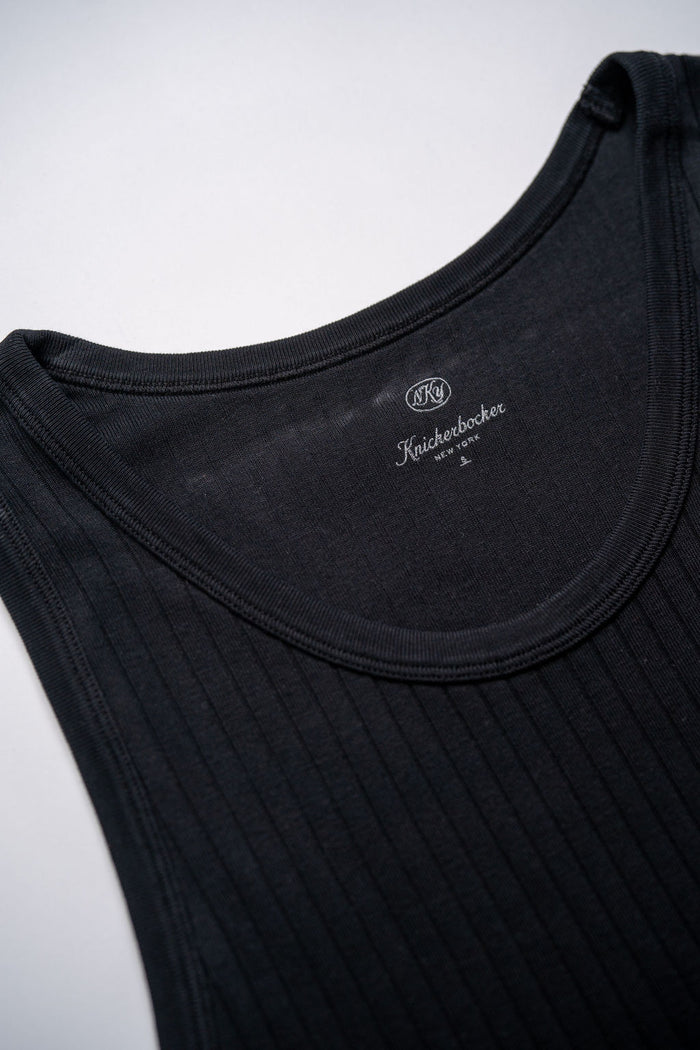 Knickerbocker Rib Tank - Black