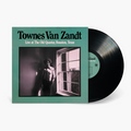 A vinyl record titled 'Townes Van Zandt - Live at The Old Quarter, Houston, Texas' with a monochrome photo of Townes Van Zandt on the cover.