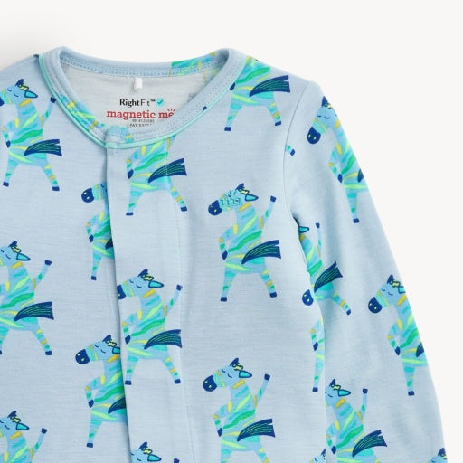 Magnetic Me Everybody Prance Now Blue Ruffle Footie