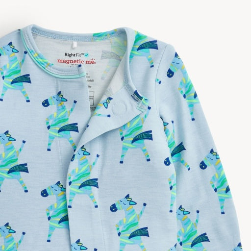 Magnetic Me Everybody Prance Now Blue Ruffle Footie