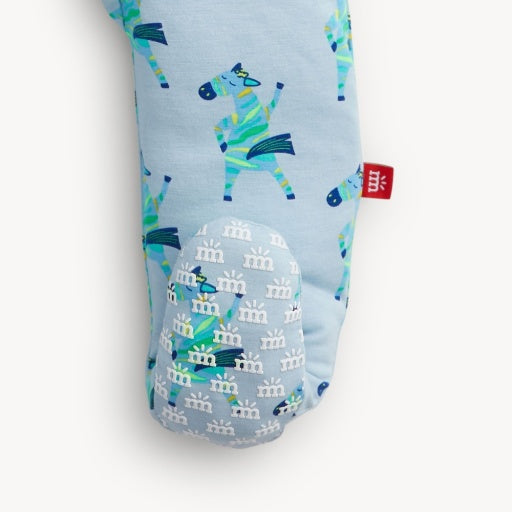 Magnetic Me Everybody Prance Now Blue Ruffle Footie