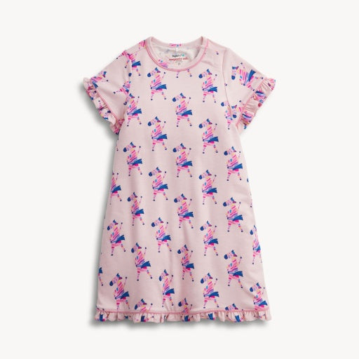 Magnetic Me Everybody Prance Now Pink Ruffle S/S Nightgown