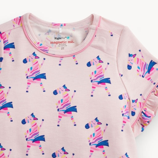 Magnetic Me Everybody Prance Now Pink Ruffle S/S Nightgown