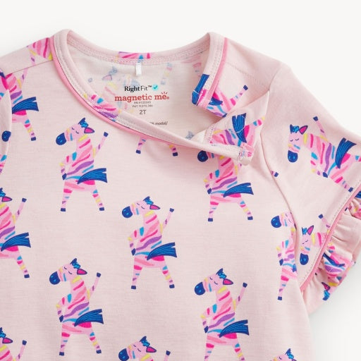 Magnetic Me Everybody Prance Now Pink Ruffle S/S Nightgown