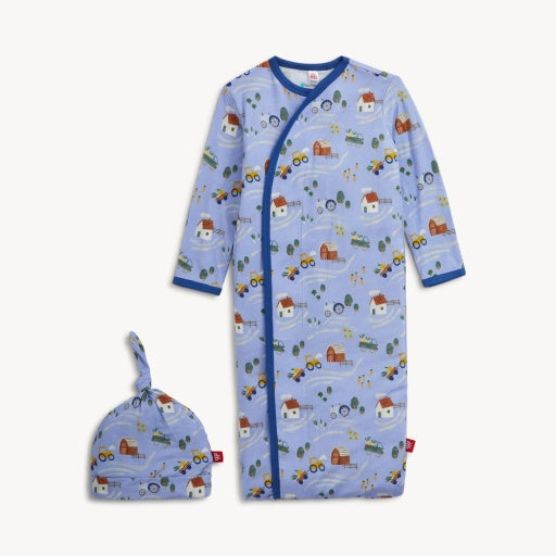 Magnetic Me Farm To Cradle Modal Gown + Hat Set