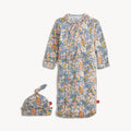 Magnetic Me Flora Modal Gown+Hat Set with Ruffle