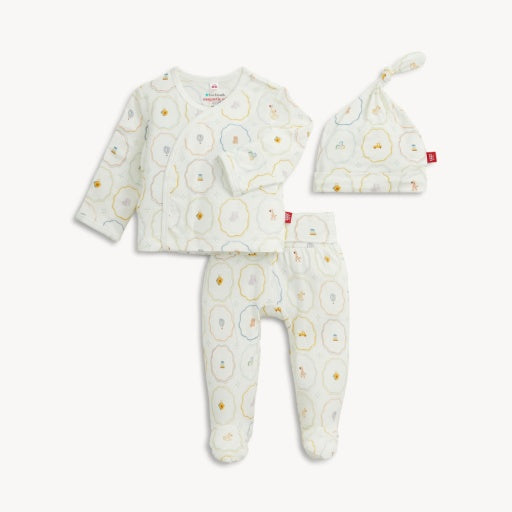 Magnetic Me Nursery Magic Cream Modal Kimono Set