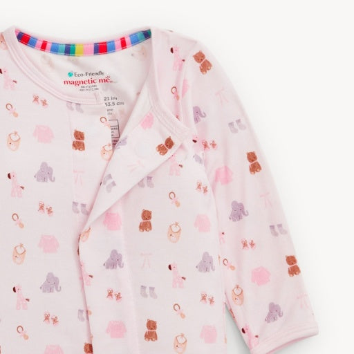 Magnetic Me Nursery Nostalgia Pink Modal Footie